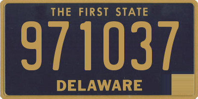 DE license plate 971037