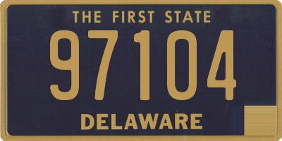 DE license plate 97104