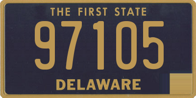 DE license plate 97105