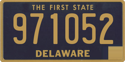 DE license plate 971052