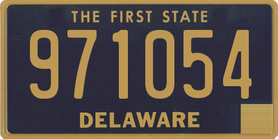 DE license plate 971054