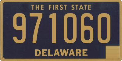 DE license plate 971060