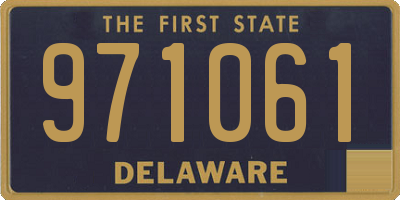 DE license plate 971061