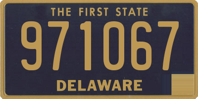 DE license plate 971067