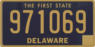 DE license plate 971069