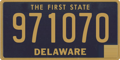 DE license plate 971070