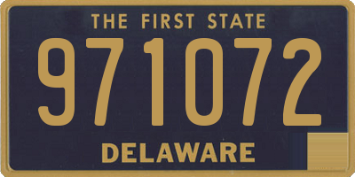 DE license plate 971072
