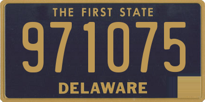 DE license plate 971075