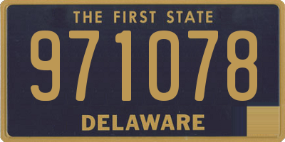 DE license plate 971078