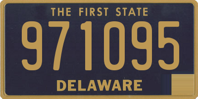 DE license plate 971095