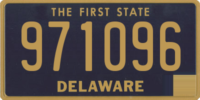 DE license plate 971096