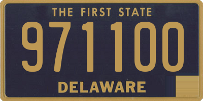 DE license plate 971100