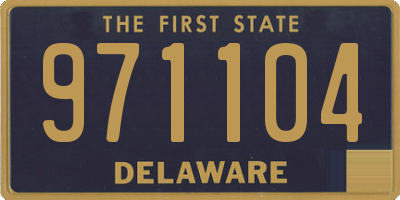 DE license plate 971104