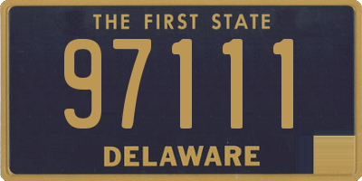 DE license plate 97111