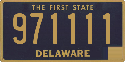 DE license plate 971111