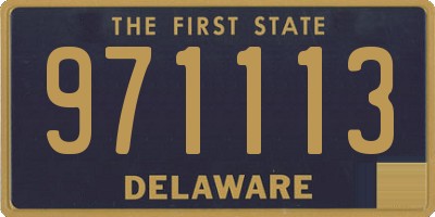 DE license plate 971113