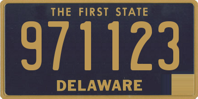 DE license plate 971123