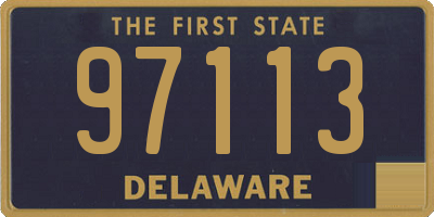 DE license plate 97113