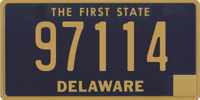 DE license plate 97114