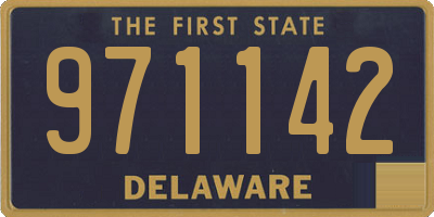 DE license plate 971142