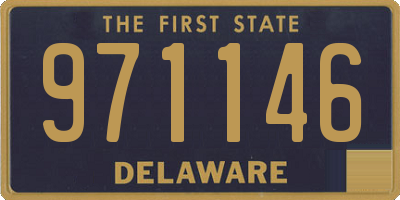 DE license plate 971146