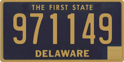 DE license plate 971149