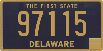 DE license plate 97115