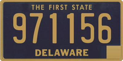 DE license plate 971156