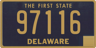 DE license plate 97116