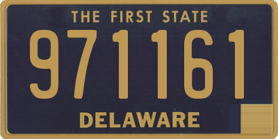DE license plate 971161