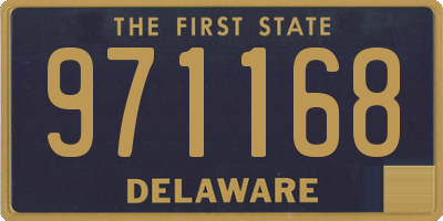 DE license plate 971168