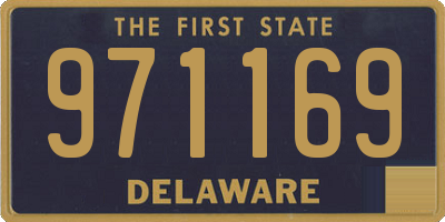 DE license plate 971169