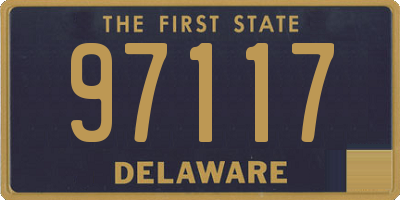 DE license plate 97117