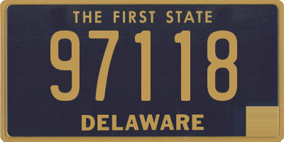 DE license plate 97118