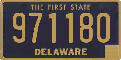 DE license plate 971180