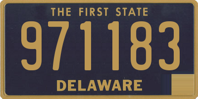 DE license plate 971183