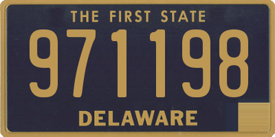 DE license plate 971198