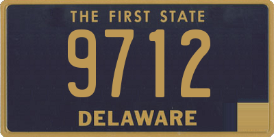 DE license plate 9712