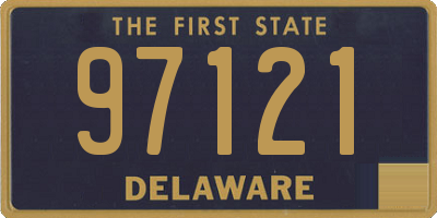 DE license plate 97121