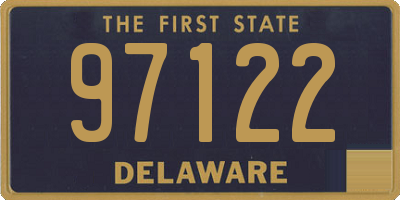 DE license plate 97122