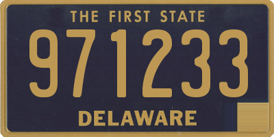 DE license plate 971233