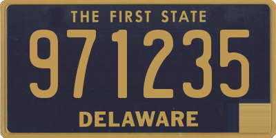 DE license plate 971235