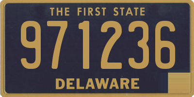 DE license plate 971236