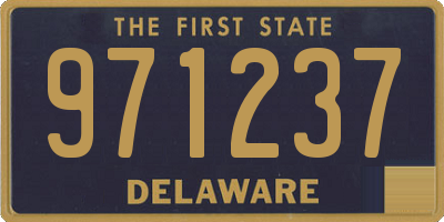 DE license plate 971237