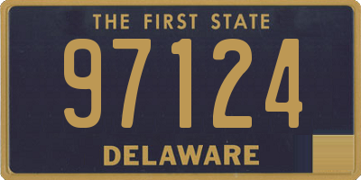 DE license plate 97124