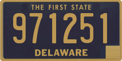DE license plate 971251