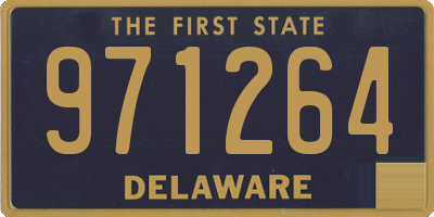DE license plate 971264