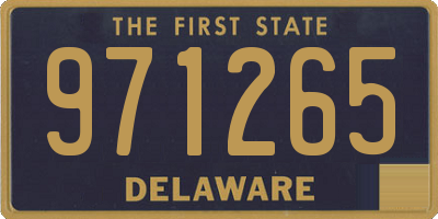 DE license plate 971265
