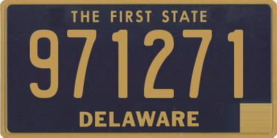 DE license plate 971271