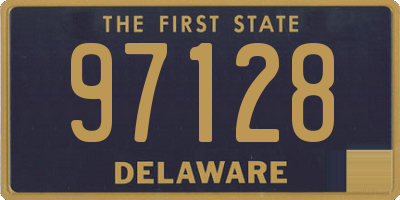 DE license plate 97128